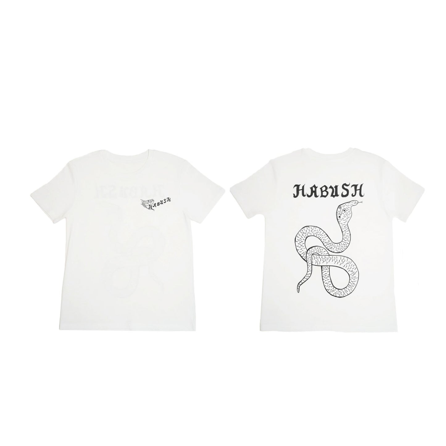 LARGE HABU White T-SHIRT