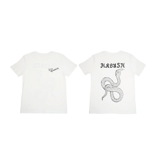 LARGE HABU White T-SHIRT