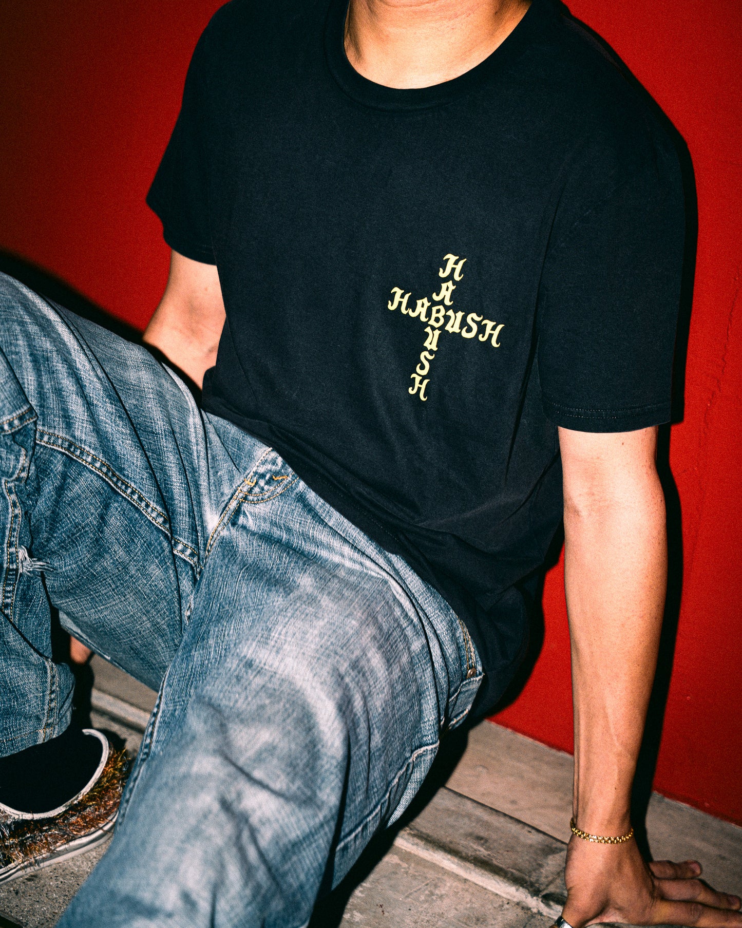 HABU SNAKE Black T-SHIRT